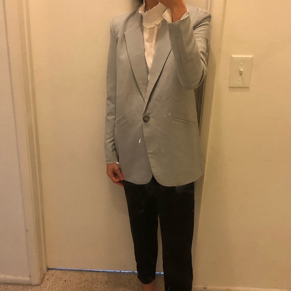 NWT suye bluish grey blazer - Picture 5 of 8